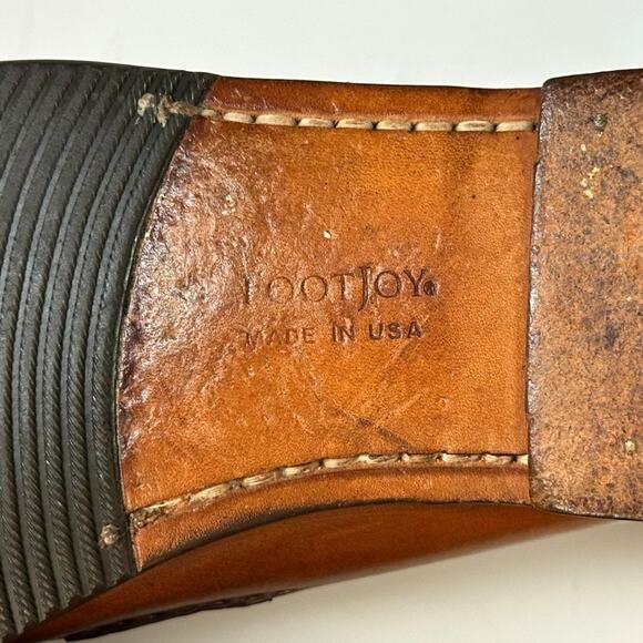 VERY GOOD Rancourt & Co. x FootJoy Tassel Loafer Handsewn Brown Made in USA 8 D main image 11